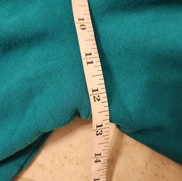 Champion Mens Powerblend Fleece Raw Hem Athletic Shorts Teal Size Small #A1 - Picture 5 of 5